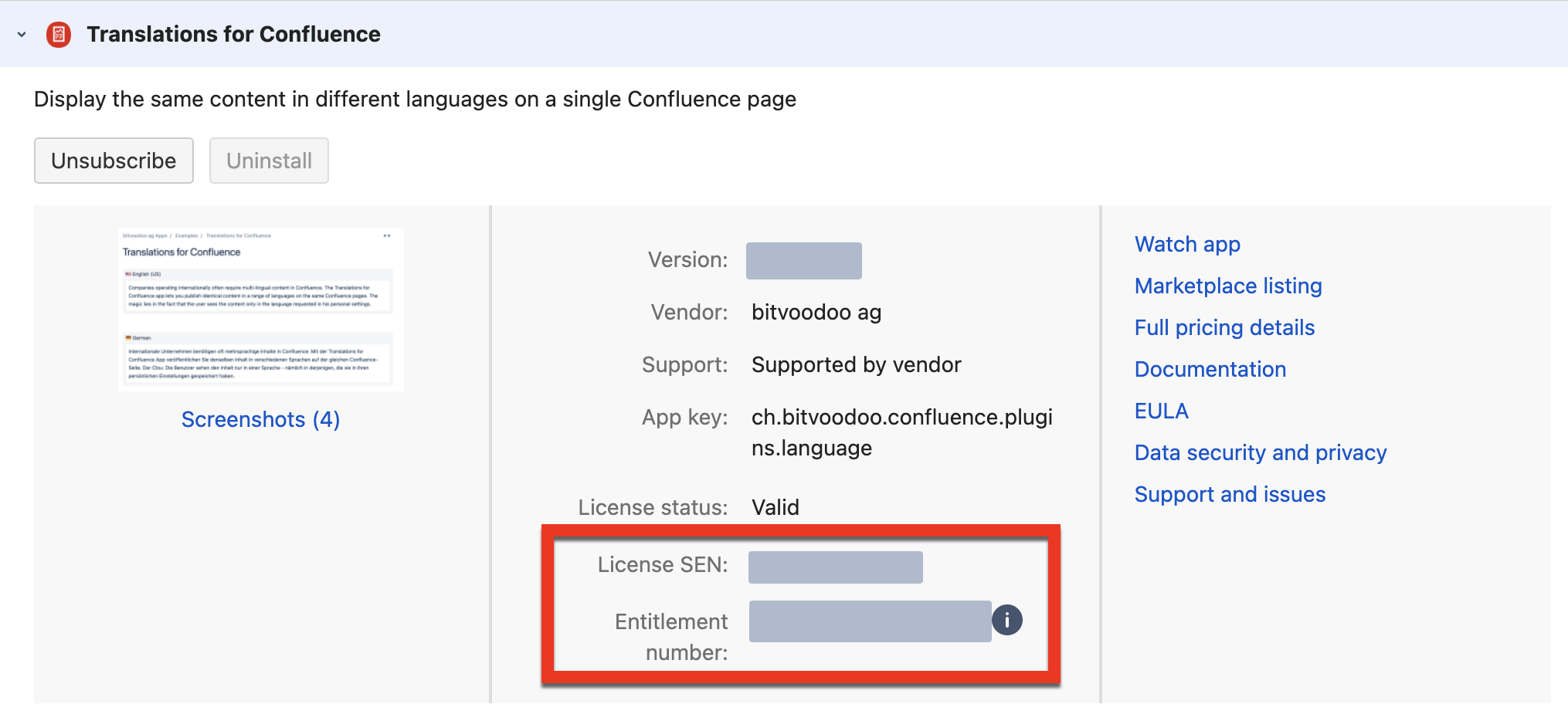 How to find your Support Entitlement Number (SEN), License key or